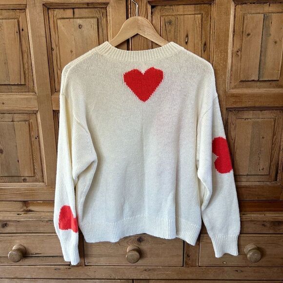 Lou & Grey‎ for LOFT Small Pullover Heart Sweater Knit - Picture 6 of 9